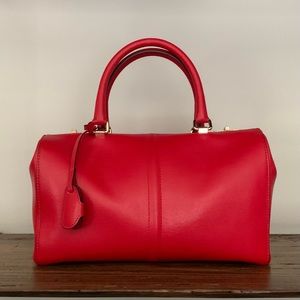 Liviana Conti Red Leather Handbag (NEW)